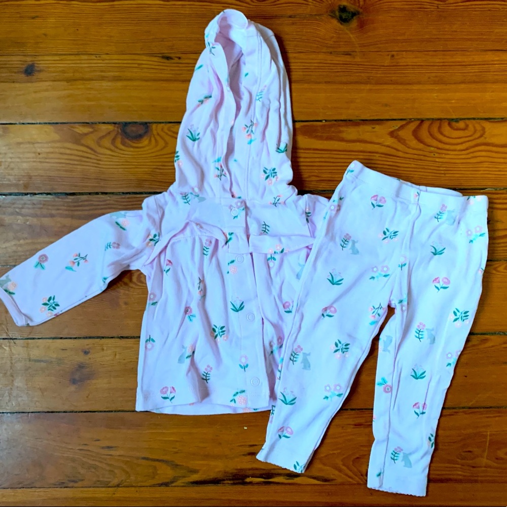 Carter’s Floral Shirt and Pants Set 9 mo.